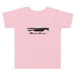 1957 Bel Air Onyx Black Antique 57 Chevy Classic Car Graphic Toddler Short Sleeve Tee