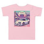 Tokyo Sunset Supra MK4 t-shirt for 90s JDM Japanese Car Fans Toddler Tee