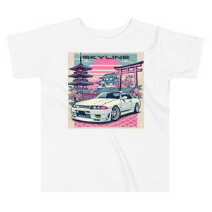 R32 Skyline GTR JDM Fans 90s Japanese Car Culture Automotive Toddler Tee