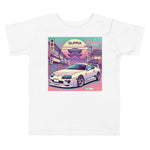 Tokyo Sunset Supra MK4 t-shirt for 90s JDM Japanese Car Fans Toddler Tee