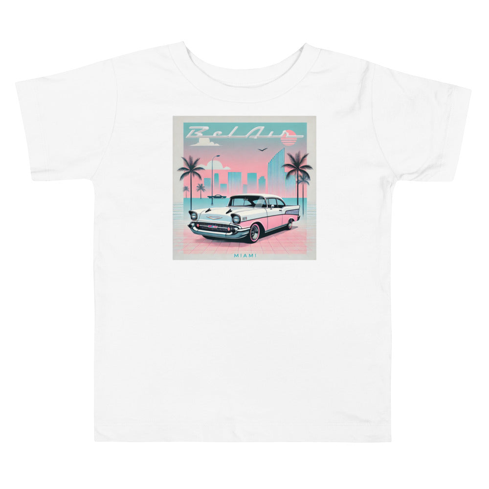 1957 Chevy Bel Air Miami Art Deco Toddler Short Sleeve Tee