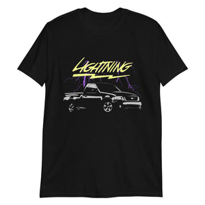 Retro Old School Car Graphic F150 Lightning Pickup Truck Show Meet - T-Shirt mens