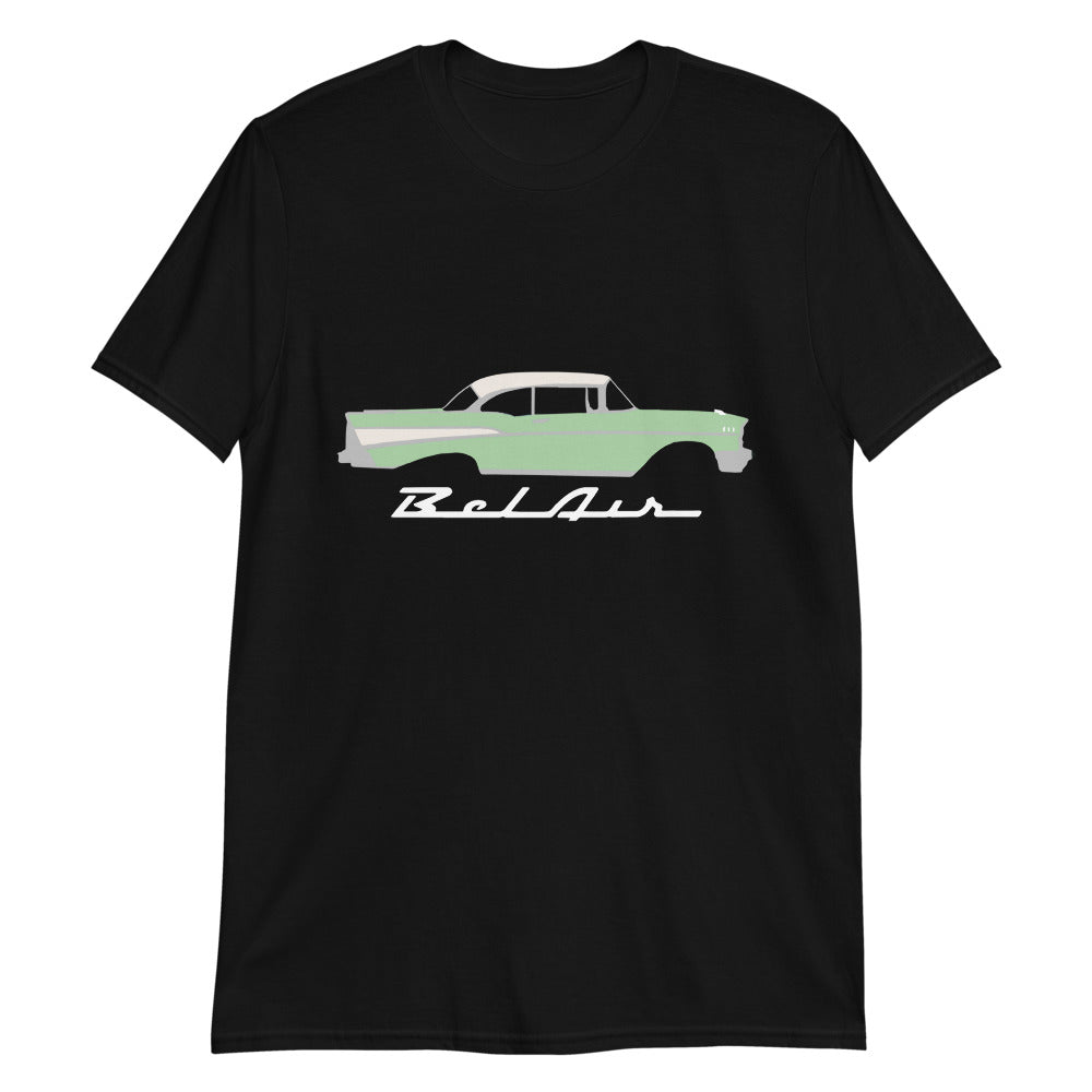 1957 Bel Air Surf Green Hardtop Antique 57 Chevy Classic Car Graphic T-Shirt