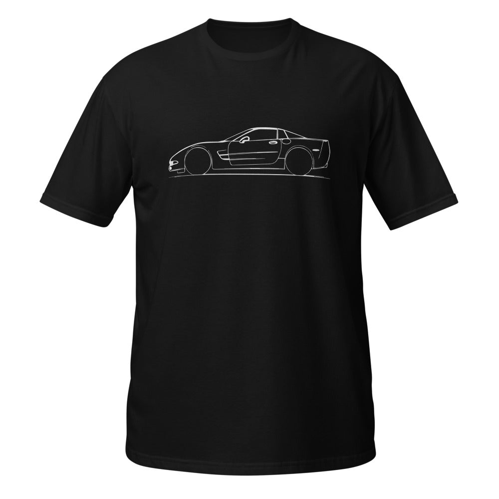 Sports Car Silhouette C5 tee for Vette Drivers Owners Mens T-Shirt