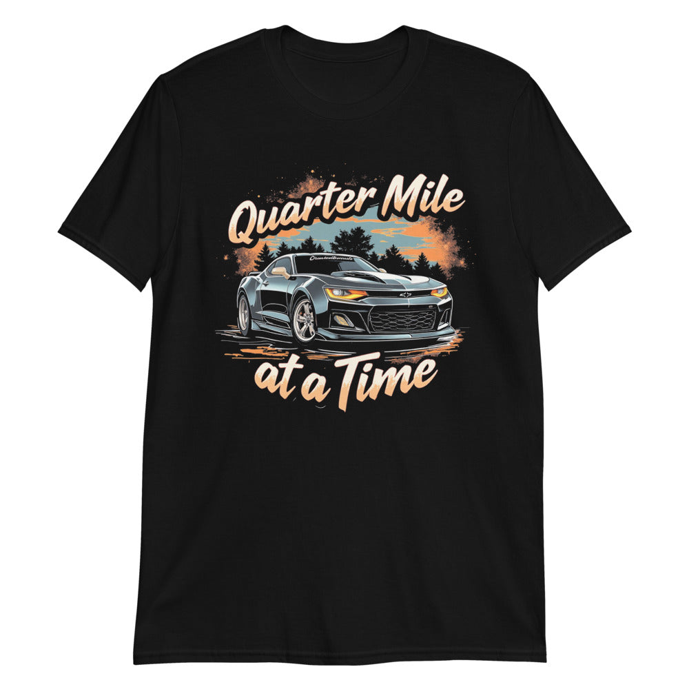 Quarter Mile Muscle Car Quote T-Shirt for Auto Enthusiasts Car Lover Gearheads Drag Racing Tee