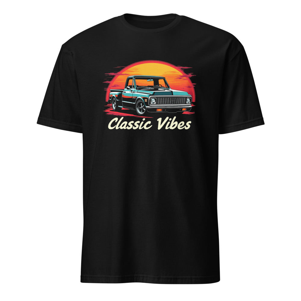 Classic Vibes 1970s Chevy C10 Pickup Truck T-Shirt