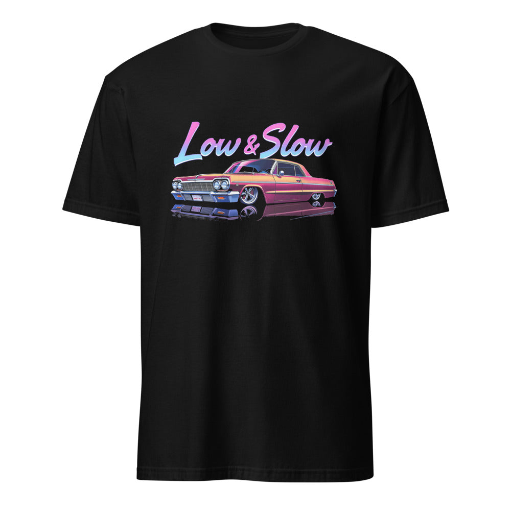 Slammed 1964 Chevy Impala Lowrider T-Shirt Low and Slow Graphic Tees