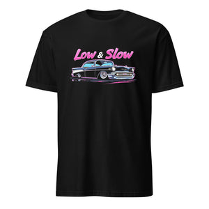 Slammed 1957 Chevy Bel Air Lowrider T-Shirt Low and Slow Graphic Tees