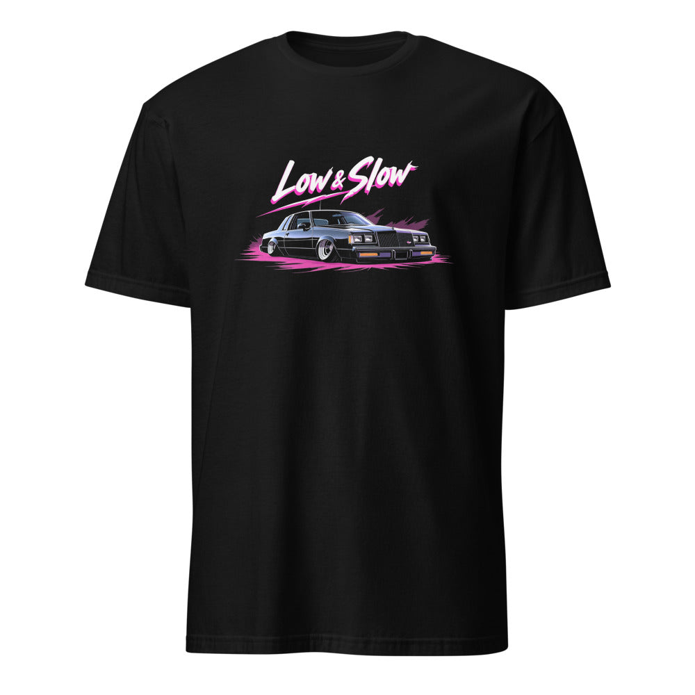 Slammed 1985 Regal Lowrider Classic Car T-Shirt Low and Slow Graphic Tees