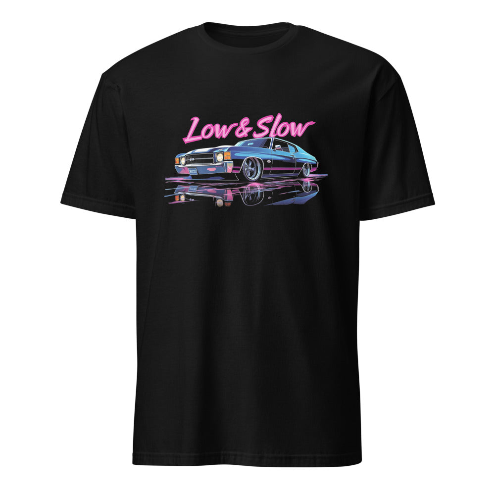 Slammed 1972 Chevy Chevelle Lowrider T-Shirt Low and Slow Graphic Tees