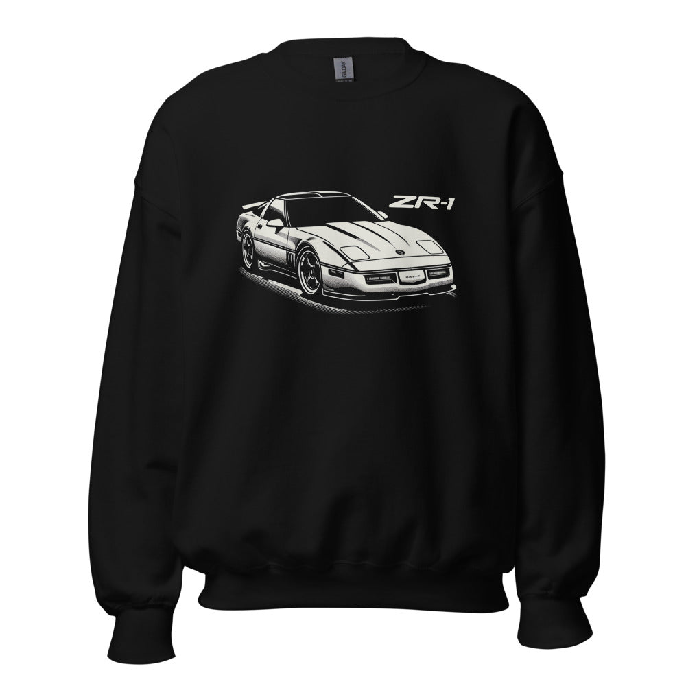 1990 C4 Corvette ZR1 sweatshirt for Old School Vette Drivers ZR-1 graphic