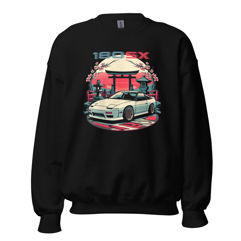 S13 Japanese Aesthetic 180SX JDM enthusiasts Japan Car Culture Automotive sweatshirt