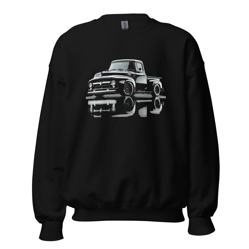 1956 F100 sweatshirt for Antique Truck Enthusiasts Automotive Art crewneck