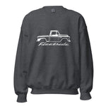 1958 Chevy Apache Fleetside sweatshirt for Antique Pickup Truck Owners