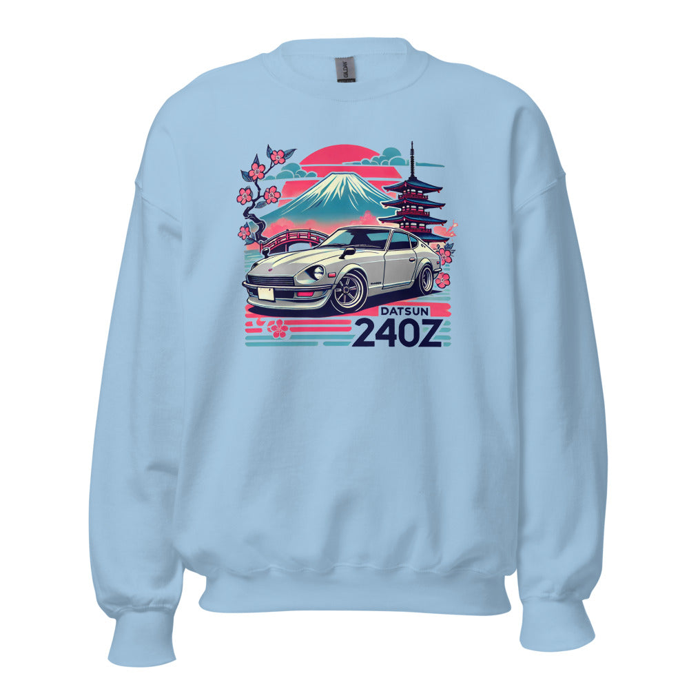 Retro Japanese Datsun 240z sweatshirt for Vintage JDM Car Culture Fans Automotive crewneck