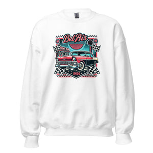 1956 Chevy Bel Air sweatshirt for Classic car owners 1950s Diner Americana Aesthetic crewneck