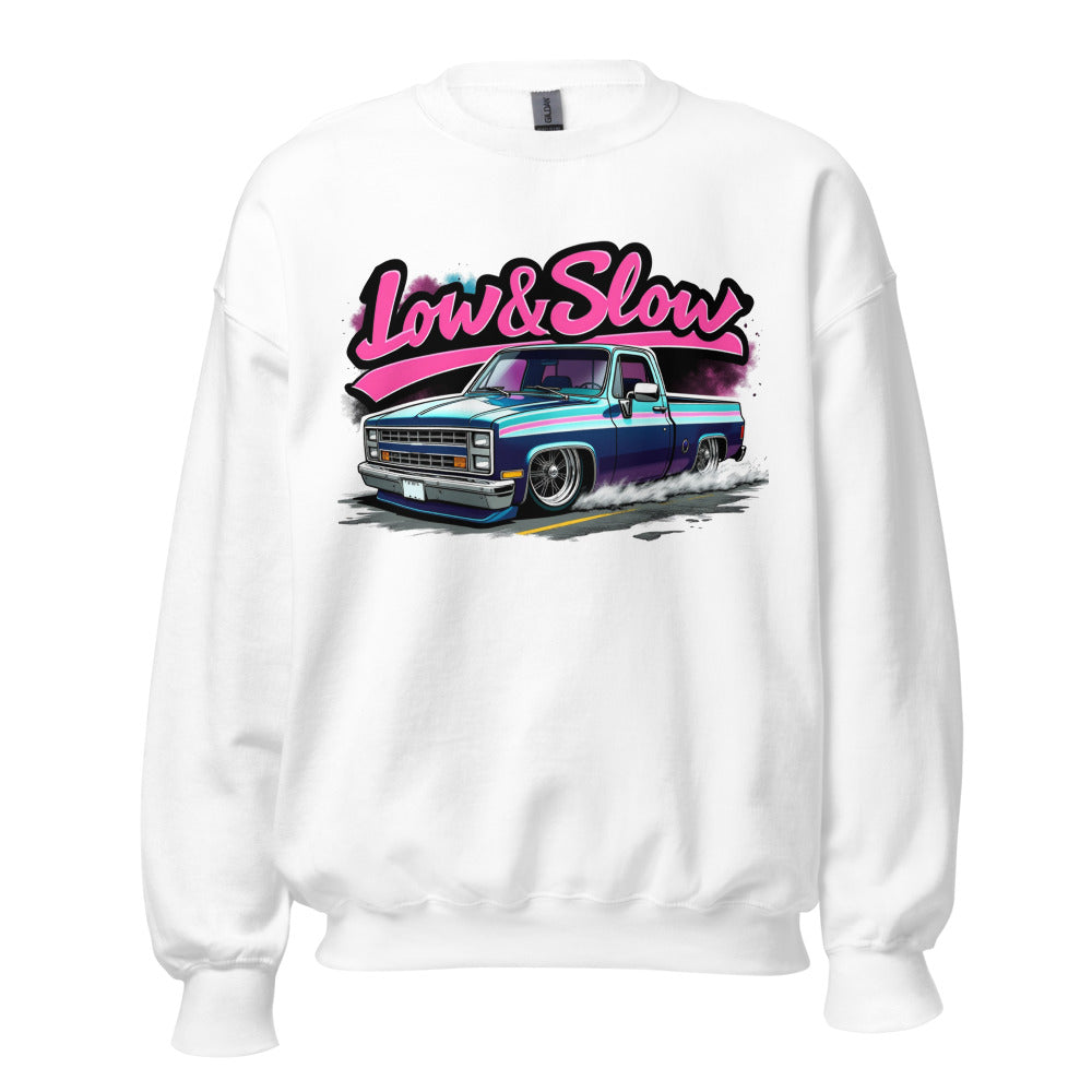 Low and Slow Chevy Square Body Truck Silverado C10 Classic Pickup Fans Sweatshirt