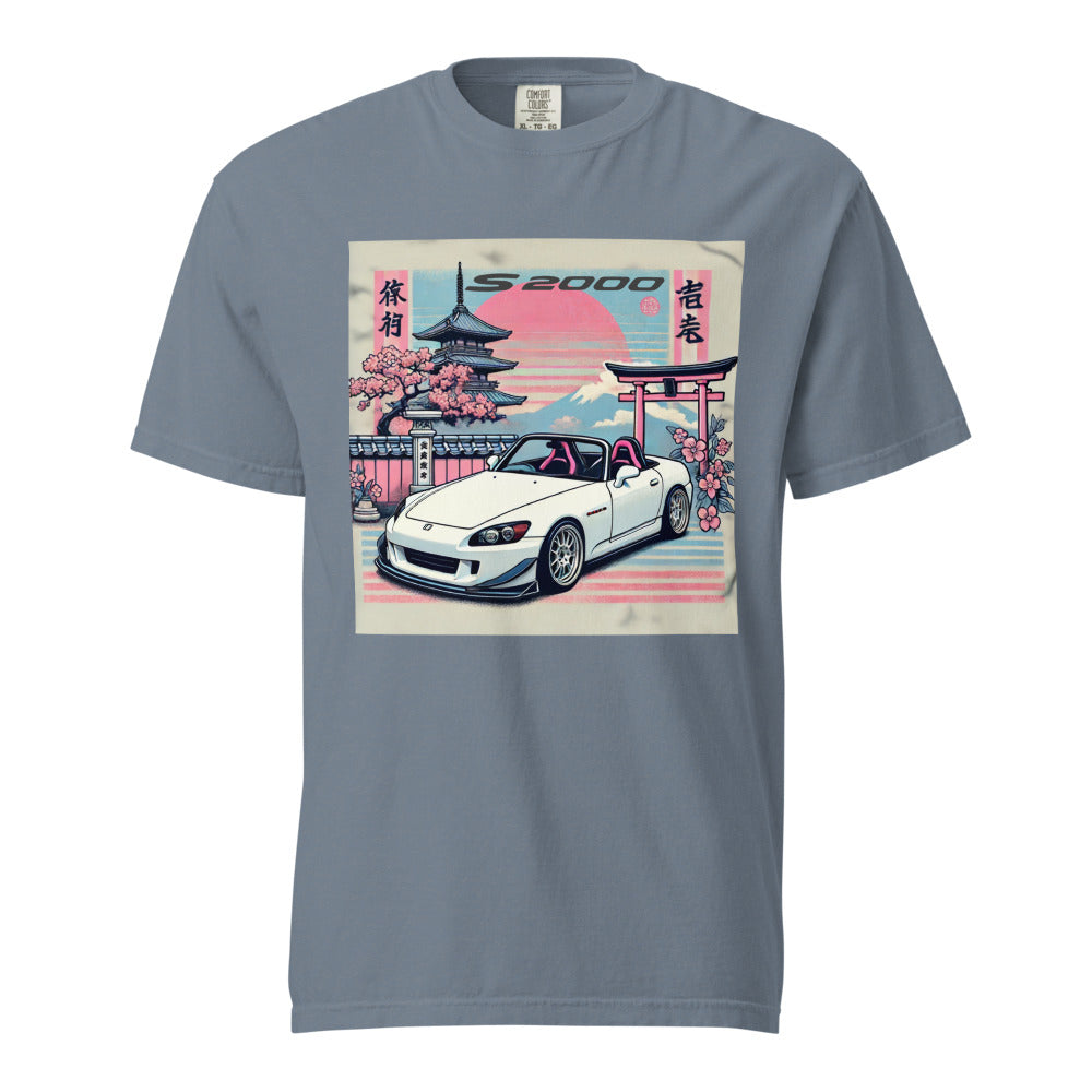 Japanese Aesthetic S2000 JDM Drivers Fans 90s Tuner Car Culture garment-dyed heavyweight t-shirt