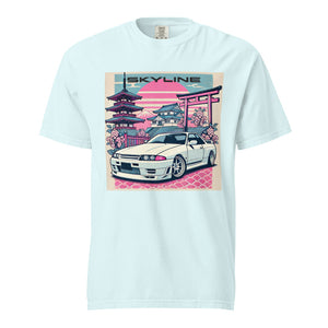 R32 Skyline GTR JDM Fans 90s Japanese Car Culture garment-dyed heavyweight t-shirt