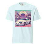 Tokyo Sunset Supra MK4 t-shirt for 90s JDM Japanese Car Fans heavyweight t-shirt
