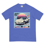 1980s 1990s ZR1 C4 Corvette T-Shirt in blue, front view