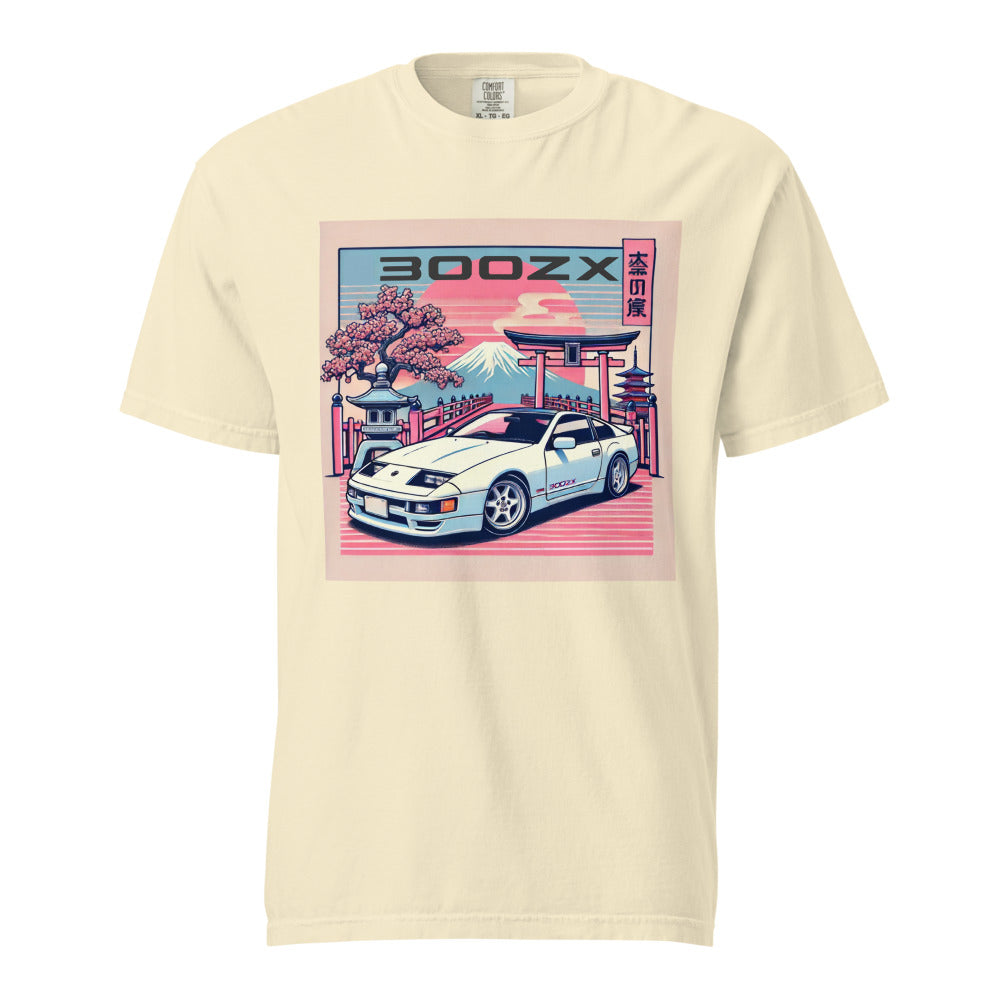 Japanese Aesthetic 300ZX JDM Etnhusiasts 90s Japan Car Culture garment-dyed heavyweight t-shirt