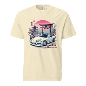 Japanese Aesthetic Integra tee for JDM Fans 90s Japan Car Culture garment-dyed heavyweight t-shirt