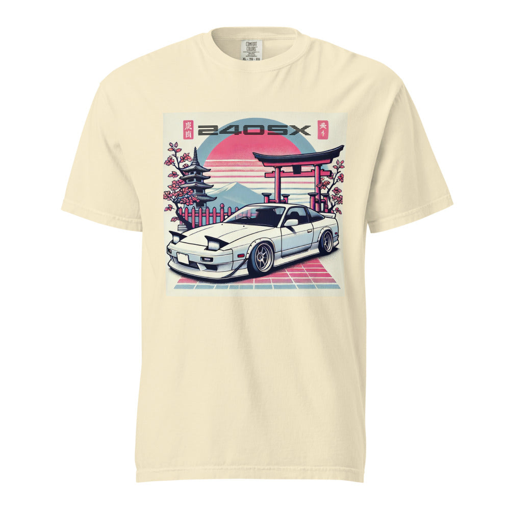 Japanese Aesthetic 240sx JDM Fans 90s Car Culture S13 garment-dyed heavyweight t-shirt