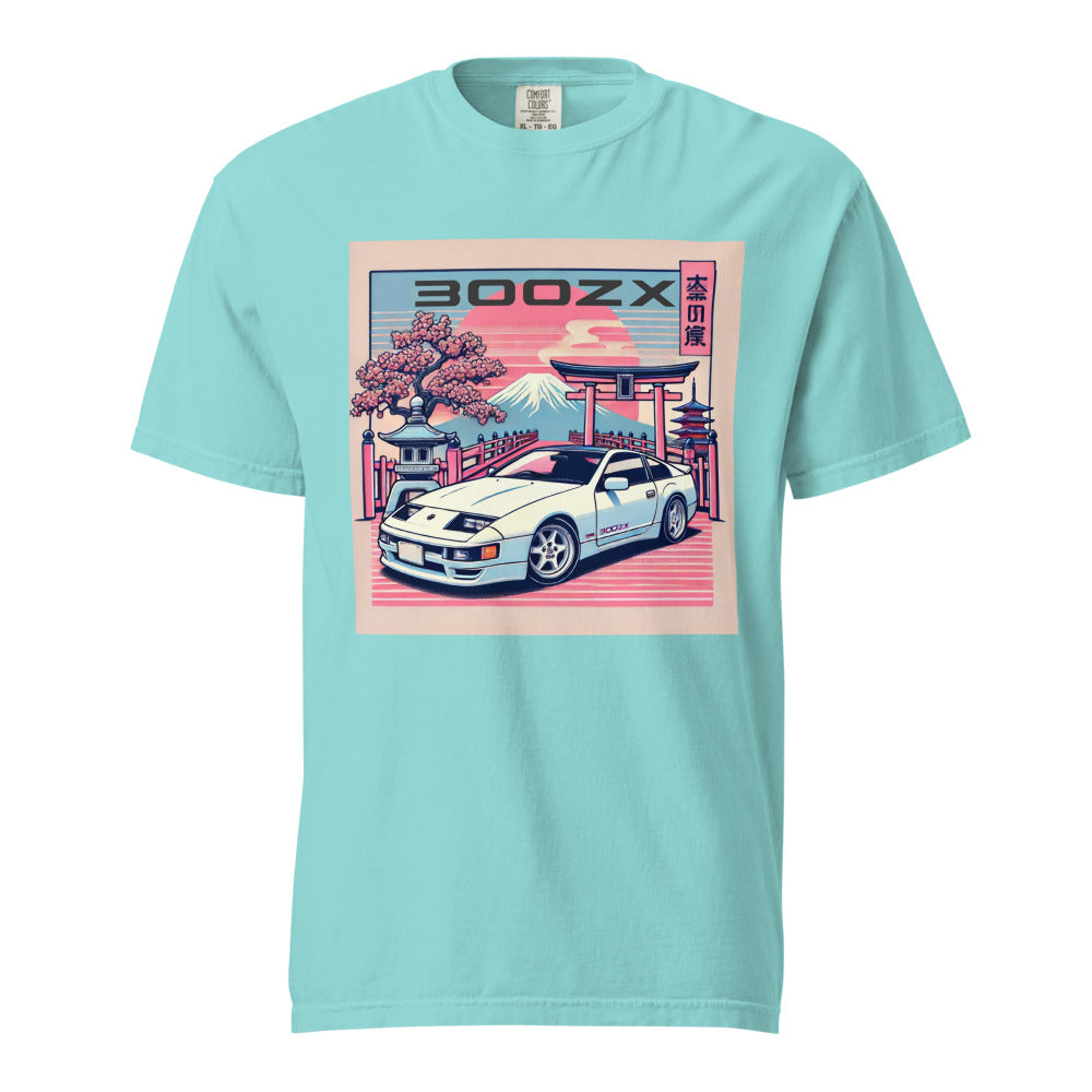 Japanese Aesthetic 300ZX JDM Etnhusiasts 90s Japan Car Culture garment-dyed heavyweight t-shirt