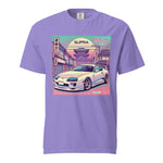 Tokyo Sunset Supra MK4 t-shirt for 90s JDM Japanese Car Fans heavyweight t-shirt