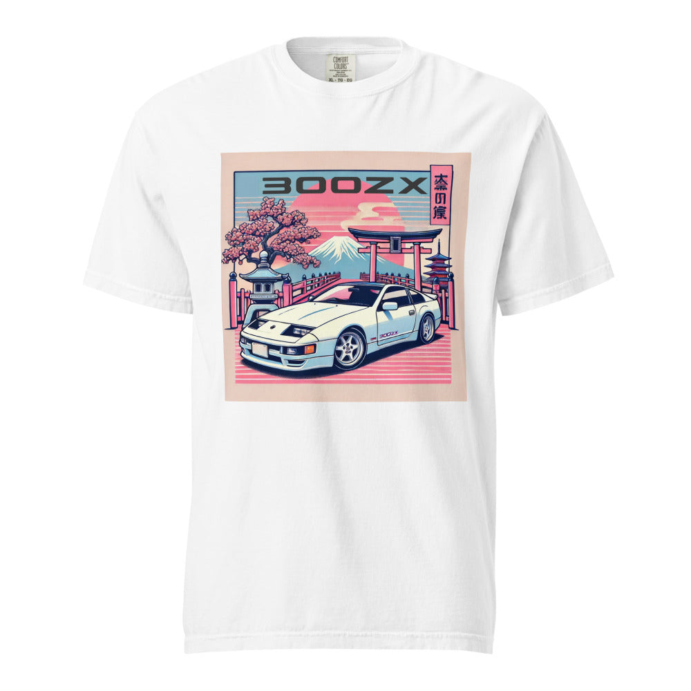 Japanese Aesthetic 300ZX JDM Etnhusiasts 90s Japan Car Culture garment-dyed heavyweight t-shirt