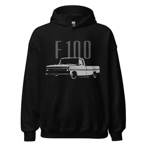 1967 - 1972 F100 Bumpside Pickup Truck Unisex Hoodie