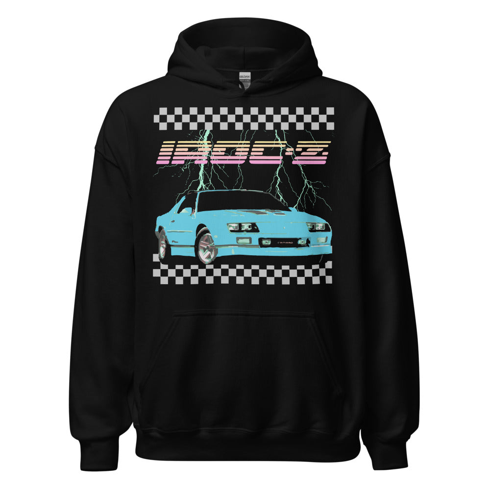 Retro Old School Car Graphic Camaro Iroc-Z 80s Aesthetic - Unisex Hoodie