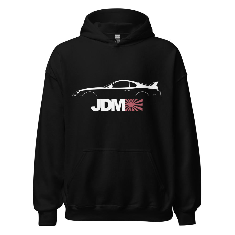 Japanese Car Culture 90s JDM Supra custom outline silhouette Hoodie pullover sweatshirt