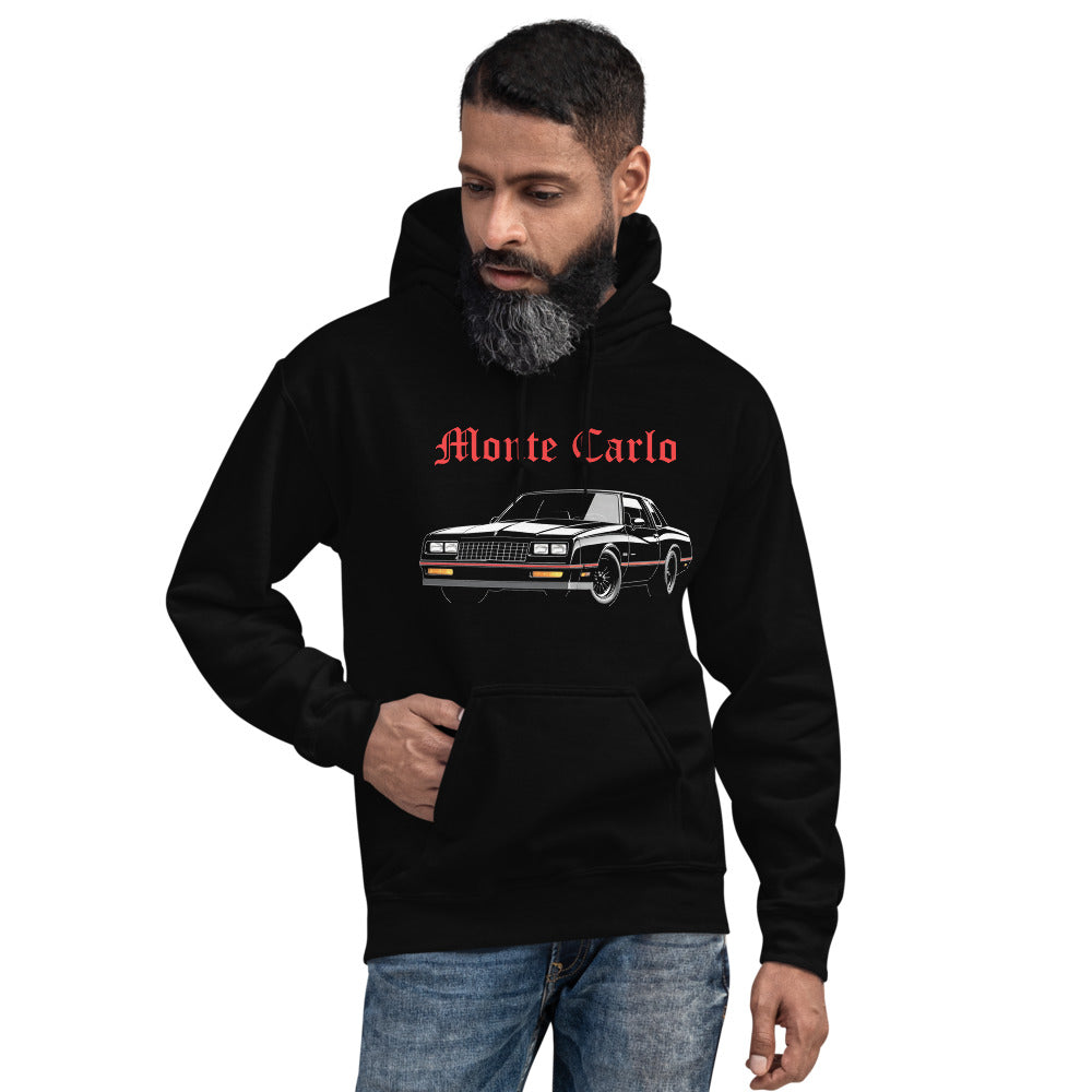 1988 Monte Carlo hoodie for Chevy Classic Car Lovers Gearheads Vintage Automotive