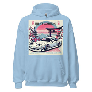 Japanese Aesthetic 240sx hoodie for JDM Fans 90s Car Culture S13 Pullover Sweatshirt