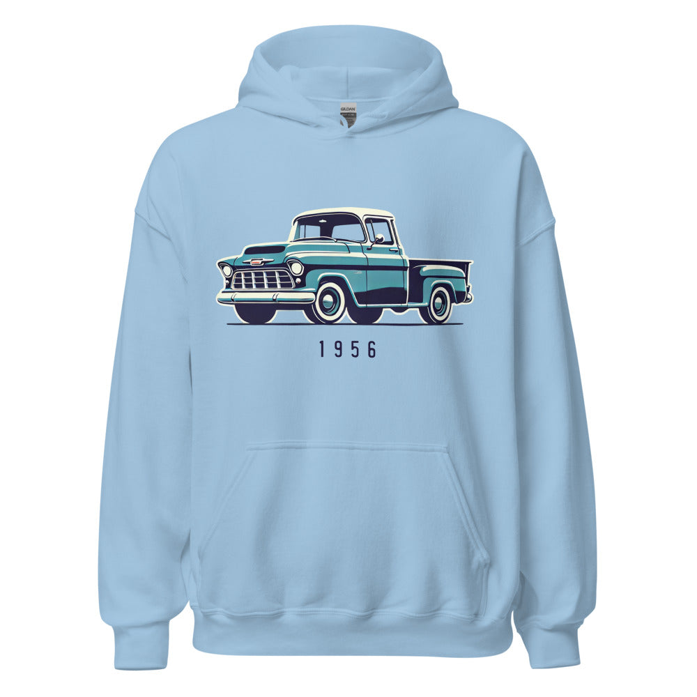 1956 Chevy 3100 hoodie for Antique Pickup Truck Owners Enthusiasts Automotive pullover