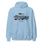 1956 Chevy 3100 hoodie for Antique Pickup Truck Owners Enthusiasts Automotive pullover