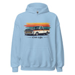 1970s Chevy C10 Life Retro Colors Classic Pickup Truck Hoodie