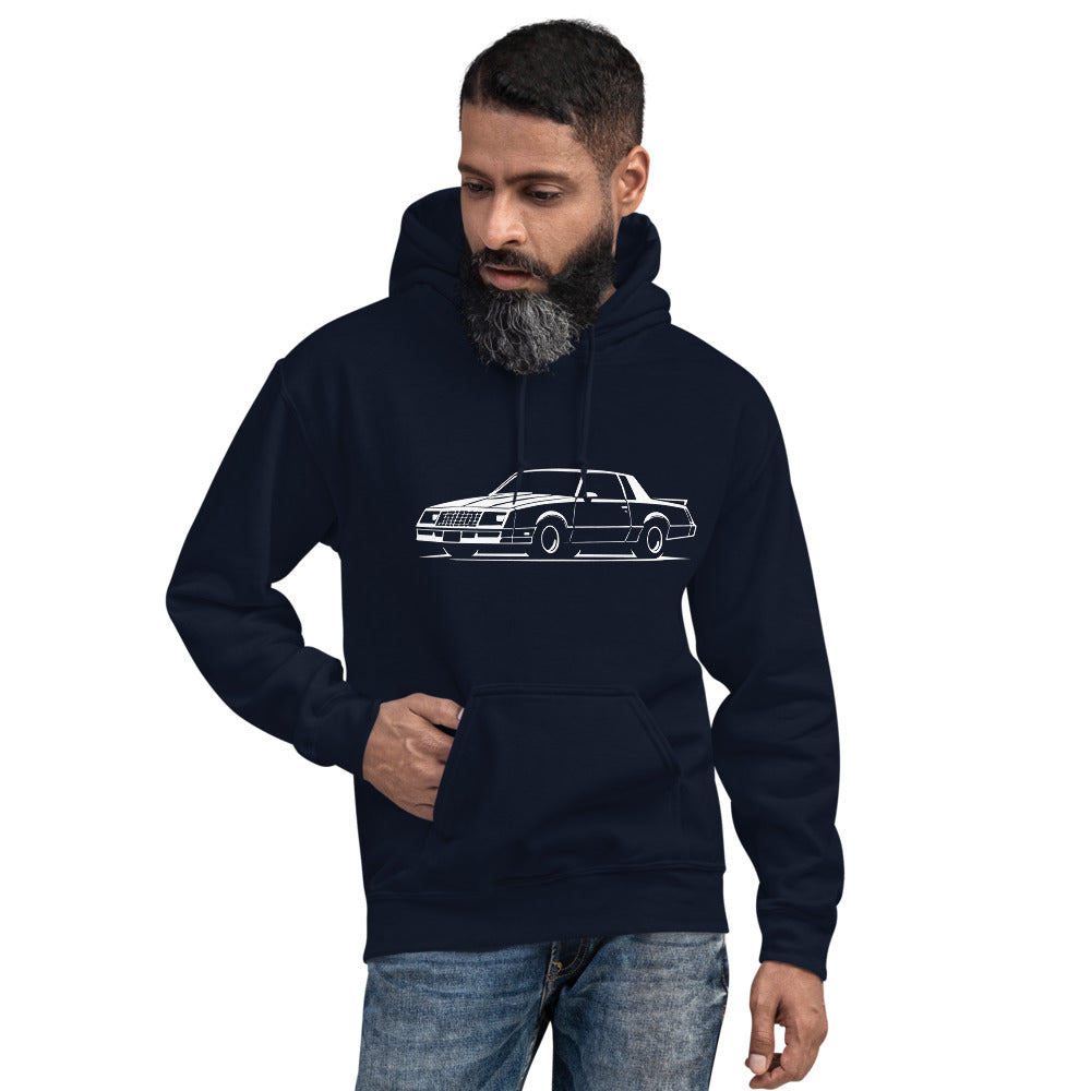 1988 Monte Carlo Hoodie for Chevy Classic Car Owners Bowtie Fans Gearheads Pullover