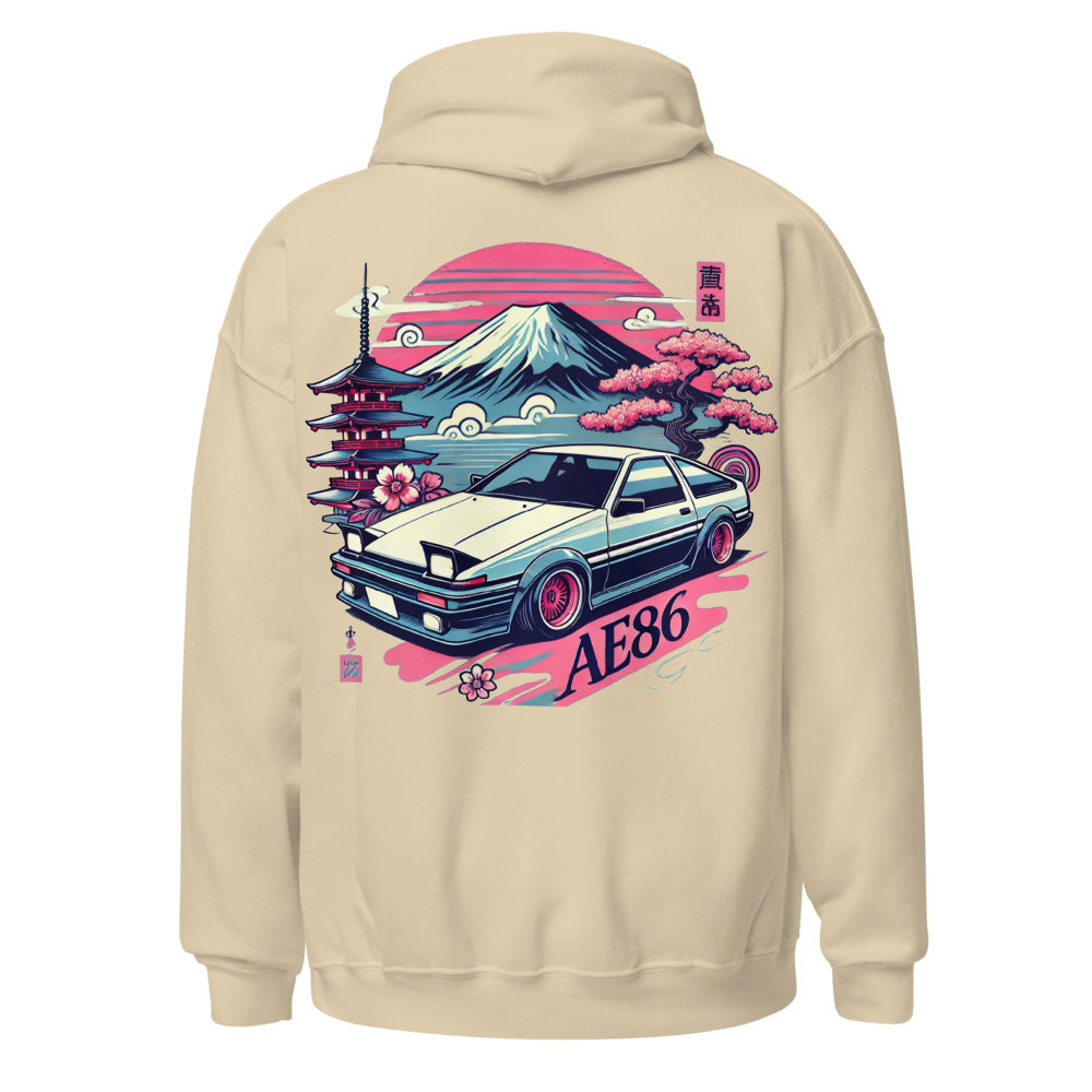 Japanese Aesthetic AE86 hoodie for JDM Tuner Drift Street Racing Japan Car Culture pullover