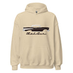 1957 Bel Air Onyx Black Antique 57 Chevy Classic Car Graphic Hoodie Sweatshirt Hooded