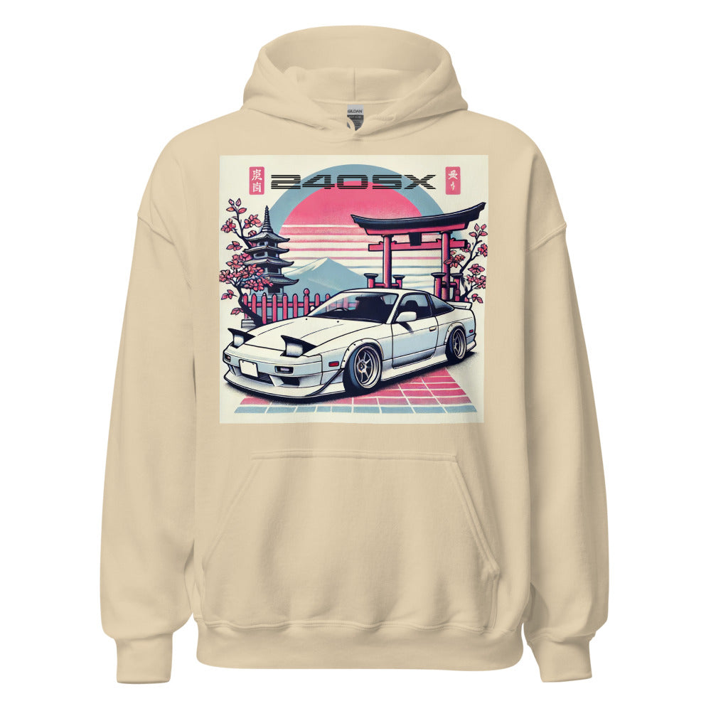 Japanese Aesthetic 240sx hoodie for JDM Fans 90s Car Culture S13 Pullover Sweatshirt