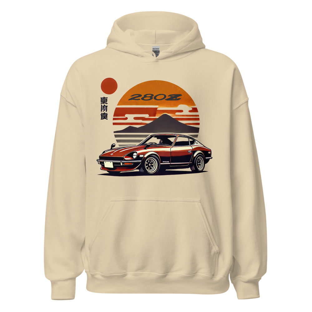 Japanese Aesthetic Datsun 280z hoodie for JDM Tuner Car Enthusiasts Japan Car Cullture