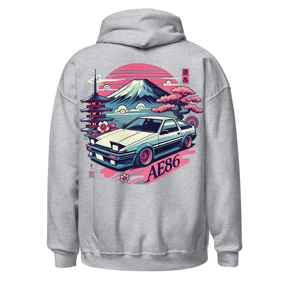 Japanese Aesthetic AE86 hoodie for JDM Tuner Drift Street Racing Japan Car Culture pullover