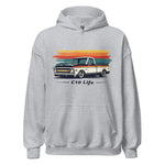 1970s Chevy C10 Life Retro Colors Classic Pickup Truck Hoodie