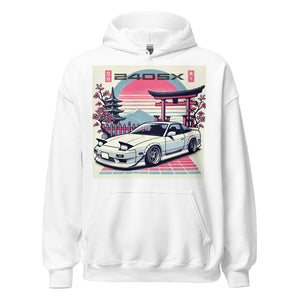 Japanese Aesthetic 240sx hoodie for JDM Fans 90s Car Culture S13 Pullover Sweatshirt