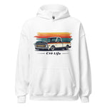 1970s Chevy C10 Life Retro Colors Classic Pickup Truck Hoodie