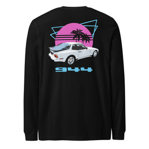 Retro 944 Miami Beach Unisex Long Sleeve Tee