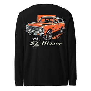 1972 Chevy K5 Blazer Vintage American Truck 4x4 Off Road Enthusiasts Long Sleeve Tee